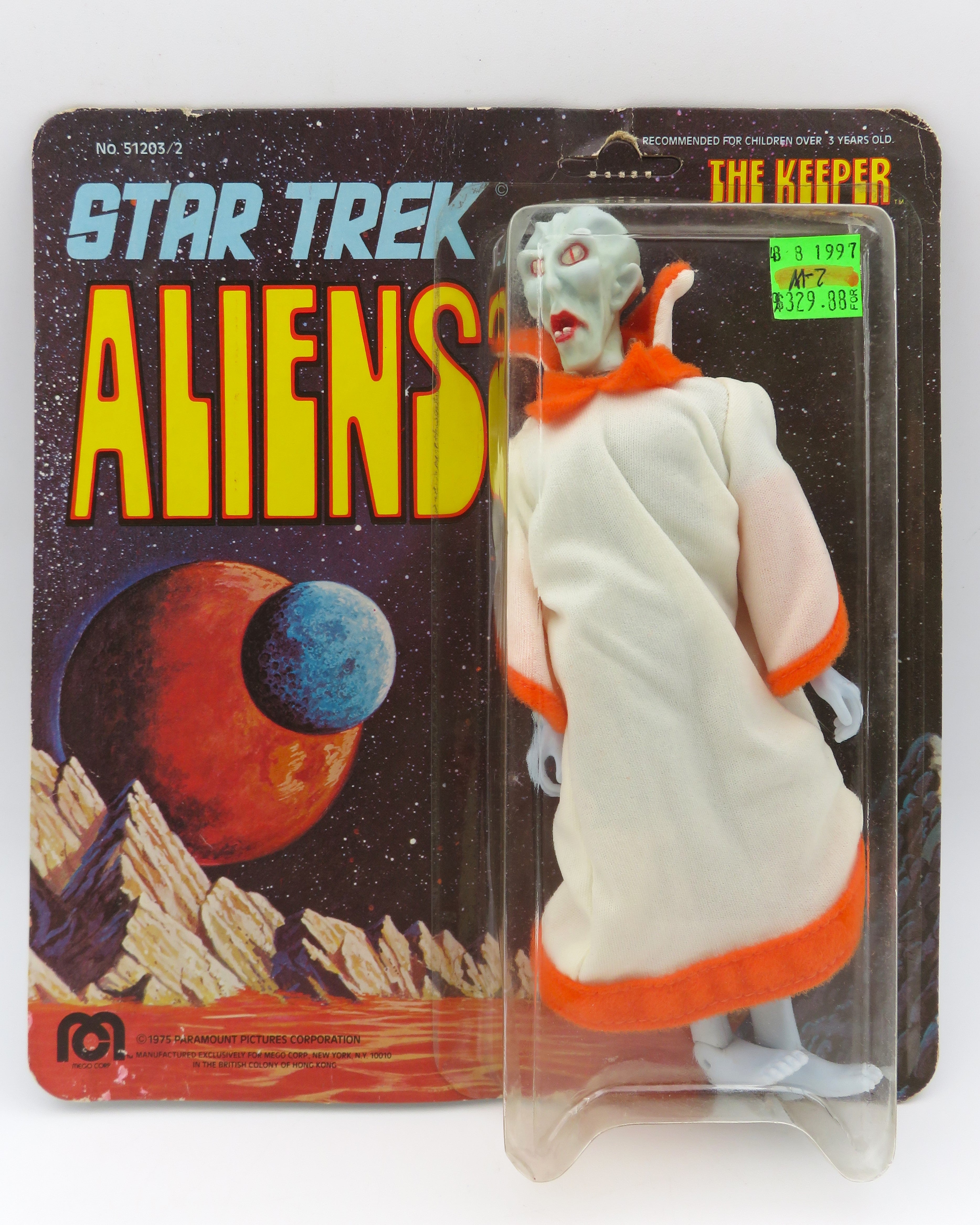 STAR TREK ALIENS The Keeper 8" Action Figure - Mego Corp. (1975) Series 2 Vintage Toy
